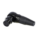Re-An Products Cable Mount XLR Connectors, Right Angle, Female, 5 Way