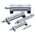 Double acting stainless steel non-magnetic roundline cylinder 32mm bore 75mm stroke