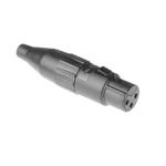 Amphenol Audio Cable Mount XLR Connector, Female, IP40, 133 V, 3 Way, Silver Plating