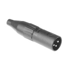 Amphenol Audio Cable Mount XLR Connector, Male, IP40, 133 V, 3 Way, Silver Plating