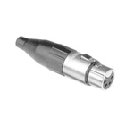Amphenol Audio Cable Mount XLR Connector, Female, IP40, 133 V, 4 Way, Silver Plating