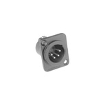 Amphenol Audio Chassis Mount XLR Connector, Male, IP40, 133 V, 4 Way, Silver Plating