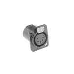 Amphenol Audio Chassis Mount XLR Connector, Female, IP40, 133 V, 5 Way, Silver Plating