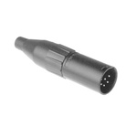 Amphenol Audio Cable Mount XLR Connector, Male, IP40, 133 V, 6 Way, Silver Plating
