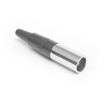 Amphenol Audio Chassis Mount XLR Connector, Male, IP00, 50 V, 5 Way, Nickel Plating
