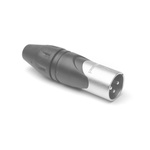 Amphenol Audio Cable Mount XLR Connector, Male, IP40, 133 V, 3 Way, Gold Plating
