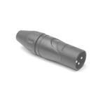 Amphenol Audio Cable Mount XLR Connector, Male, IP40, 133 V, 3 Way, Silver Plating