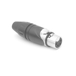 Amphenol Audio Cable Mount XLR Connector, Female, IP40, 133 V, 4 Way, Gold Plating