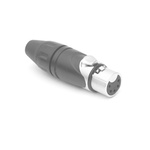 Amphenol Audio Cable Mount XLR Connector, Female, IP40, 133 V, 5 Way, Silver Plating