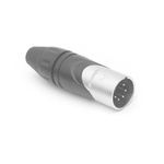 Amphenol Audio Cable Mount XLR Connector, Male, IP40, 133 V, 5 Way, Silver Plating