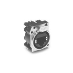 Amphenol Audio Chassis Mount XLR Connector, Horizontal, Female, IP40, 125 V, 1 Way, Nickel, Silver Plating