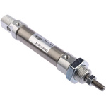 SMC Pneumatic Roundline Cylinder 16mm Bore, 25mm Stroke, C85 Series, Double Acting