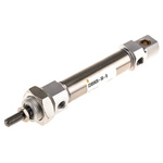 SMC Pneumatic Roundline Cylinder 20mm Bore, 50mm Stroke, C85 Series, Double Acting