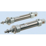 SMC Pneumatic Roundline Cylinder 25mm Bore, 25mm Stroke, C85 Series, Double Acting