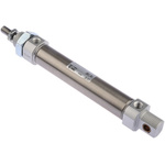 SMC Pneumatic Roundline Cylinder 25mm Bore, 100mm Stroke, C85 Series, Double Acting