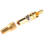 RS PRO , Straight RG174/U, RG188 A/U, RG316/U , Male Gold , Copper Alloy , Backplane Connector Contact