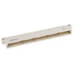 RS PRO 64 Way 2.54mm Pitch, Type B Class C1, 2 Row, Right Angle DIN 41612 Connector, Plug