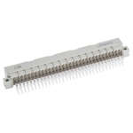 RS PRO 96 Way 2.54mm Pitch, Type C Class C1, 3 Row, Right Angle DIN 41612 Connector, Plug