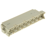 RS PRO 15 Way 5.08mm Pitch, Type H15 Class C3, 2 Row, Right Angle DIN 41612 Connector, Plug