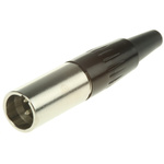 Switchcraft Cable Mount XLR Connector, Male, 125 V ac, 3 Way, Silver Plating