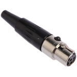 Switchcraft Cable Mount XLR Connector, Female, 125 V ac, 5 Way, Silver Plating