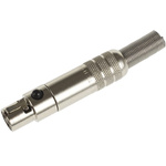 Switchcraft Cable Mount Miniature Connector, Female, 125 V ac, 3 Way, Silver Plating