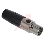 Switchcraft Cable Mount XLR Connector, Female, 125 V ac, 6 Way, Silver Plating