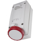 RS PRO Switchable IP67 Industrial Interlock Socket 3P+E, Earthing Position 6h, 32A, 415 V