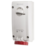 RS PRO Switchable IP67 Industrial Interlock Socket 3P+E, Earthing Position 6h, 16A, 415 V