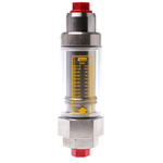 Parker Flowline Series Variable Area Flow Meter for Liquid, 10 L/min Min, 110 L/min Max