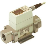 SMC PF2W Series Digital Flow Switch For Water Flow Switch for Air, Gas, Water, 0.5 l/min Min, 4 L/min Max