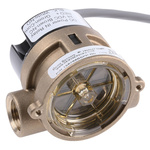 Gems Sensors RFS Series RotorFlow Electronic Flow Sensor for Liquid, 15 L/min Min, 75 L/min Max