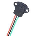 Assemtech Hall Effect Sensor, 3-Wire Open Collector Output, 4.5 → 24 V dc, Block Body, 24V