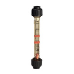 Georg Fischer Short Version Series Variable Area Flow Meter for Liquid, 15 L/h Min, 150 L/h Max