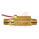 Gems Sensors FS-380 Series Piston Flow Switch for Liquid, 0.25 gal/min Max