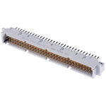 RS PRO 96 Way 2.54mm Pitch, Type C Class C2, 3 Row, Right Angle DIN 41612 Connector, Plug