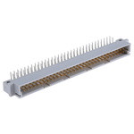 Amphenol ICC 64 Way 2.54mm Pitch, Type B Class C2, 2 Row, Right Angle DIN 41612 Connector, Plug