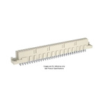 ERNI STVB 64 Way 2.54mm Pitch, Type B Class C2, 2 Row, Vertical DIN 41612 Connector, Socket