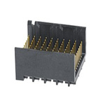 Molex 1.9mm Pitch 3 Pair Backplane Connector, Male, Vertical, 10 Column, 9 Row, 90 Way, 76165