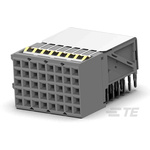 TE Connectivity, Z-PACK HM 2mm Pitch Hard Metric Backplane Connector, Female, Right Angle, 8 Column, 5 Row, 40 Way,