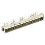 Harting 32 Way 5.08mm Pitch, Type D Class C2, 2 Row, Right Angle DIN 41612 Connector, Plug