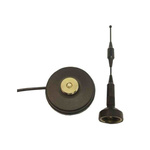 MIKE12/3M/SMAM/RP/S/31 Siretta - Whip  Antenna, Magnetic Mount, (2.4 GHz) SMA Connector