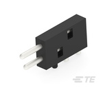 TE Connectivity, ICCON 6mm Pitch Power Backplane Power Connector, PIN, Right Angle, 1 Column, 1 Row, 2 Way, 2367