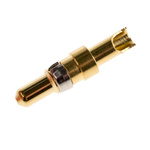 RS PRO , Straight , Male Gold , Copper Alloy , Backplane Connector Contact