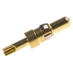 RS PRO , Straight , Male Gold , Copper Alloy , Backplane Connector Contact