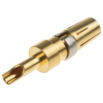 RS PRO , Straight , Female Gold , Copper Alloy , Backplane Connector Contact