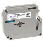 Brother Blue on White Label Printer Tape, 9 mm Width, 8 m Length