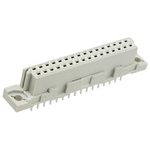 TE Connectivity Eurocard 64 Way 2.54mm Pitch, 2 Row, Straight DIN 41612 Connector, Socket