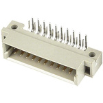 Harting 20 Way 2.54mm Pitch, Type 3B Class C2, 3 Row, Straight DIN 41612 Connector, Plug