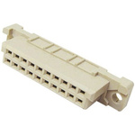 Harting 20 Way 2.54mm Pitch, Type 3B Class C2, 2 Row, Straight DIN 41612 Connector, Socket